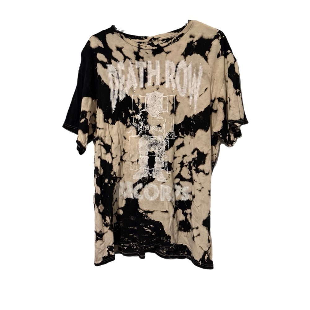 Black and Tan Death Row Records Graphic T-Shirt